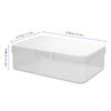 YUENPUN 20 PCS 8.5 x 5.5 x 2.5cm Mini Clear Plastic Beads Storage Box, Clear Plastic Rectangular Storage Boxes, Small Transparent Plastic Container, Clear Plastic Boxes with Lids for Small Items