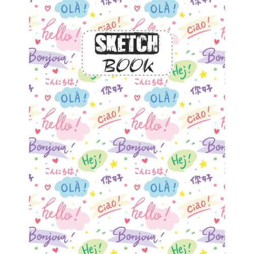 Sketch Book: For Charcoal, Sketching, Painting, Pen Colorful Oil Painting Cityscape Abstract Background - Inspires Creativity, Self-Expression, And Self-Discovery - For Kid, Women, Student Vol.755