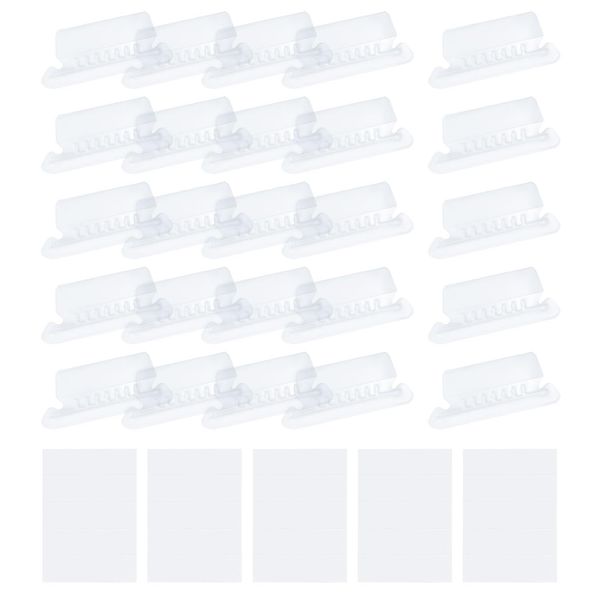 sourcing map Hanging File Folder Tabs, 2 Inch Insertable Tabs and Inserts Plastic Clear File Organizer Labels Filing for Folder Quick Identification, Clear, 100 Pcs