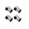 4 x Silver Valve Caps
