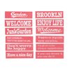 Stencil Sheets Random 5x20cm Set of 10 Handmade DIY