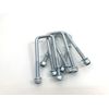 U Bolt Square M8 Thread 45mm Inner Width x 100mm Length with Nuts and Washers (4)