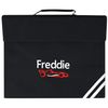 Personalised Racing Car Name School Book Bag (Black)