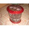 Decorative 10 L Oval Plastic Step Trash Can 13" Tall, Black