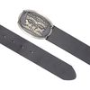 Levi's Men's Billy Plaque Belt, Dark Brown, 100