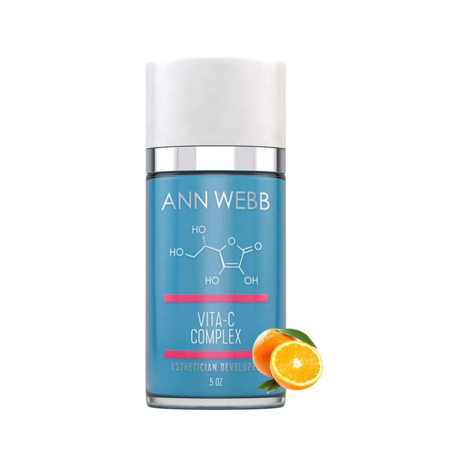 ANN WEBB Skin Care Vitamin C Serum - Firmer, Brighter, more Radiant Skin. Vit C Serum w/Vit E, Hyaluronic Acid & packed w/Powerful Anti-aging, Damage-Repairing, UV-protecting Anti-oxidants .5oz