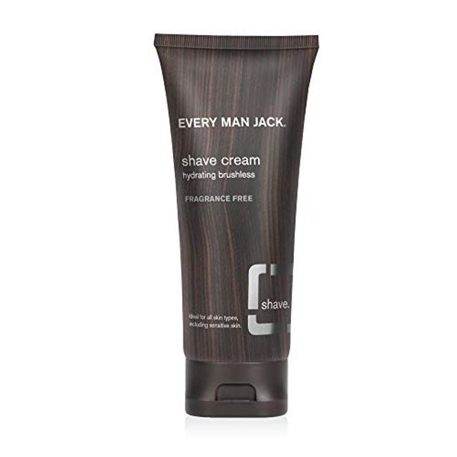 Every Man Jack Shave Cream Sensitive Skin Fragrance-free, 6.7 Oz