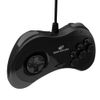 Retro-Bit Official Sega Saturn Controller Pad for Sega Saturn Black