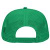 OTTO Cotton Blend Twill 5 Panel Pro Style Mesh Back Trucker Hat - Kelly