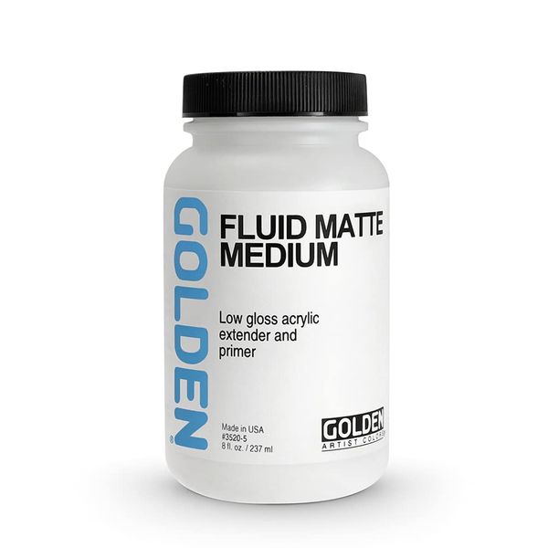 Golden Fluid Matte Medium 8-Ounce (0003520-5)