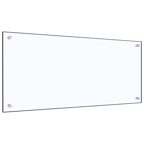 Myheimly Küchenrückwand Spritzschutz Fliesenspiegel Glasplatte Rückwand Herdspritzschutz Wandschutz Herd Küche Hartglas Transparent,90 x 40 cm