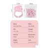 Eyelash Extension Glue Ring 100PCS Disposable Eyelash Ring Heart-shaped PINK