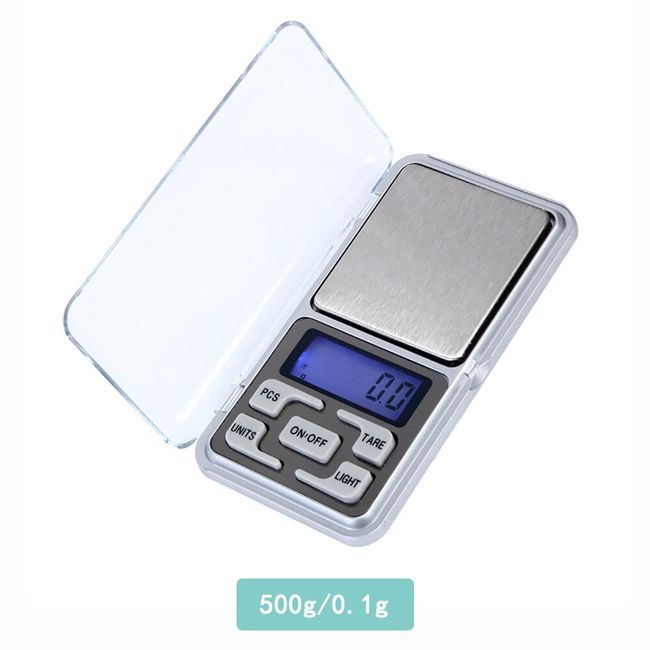 American Weigh Scales SC Series Precision Stainless Steel Digital Portable  Pocket Weight Scale 500G X 0.01G - Great For Baking