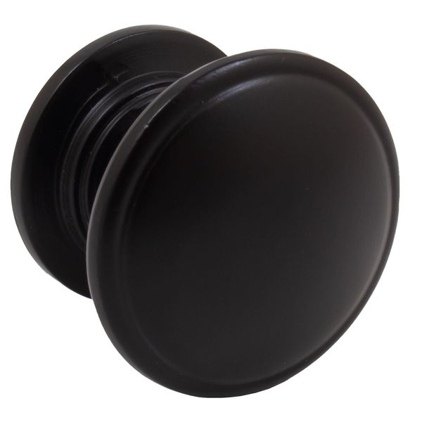 Estate Cabinet Knob, 1-1/4 Inches, Matte Black by Stone Harbor Hardware