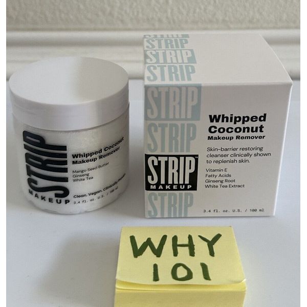 STRIP Whipped Coconut Makeup Remover CLEANSER 3.4oz/100mL FULL SZ Sealed BOX $28