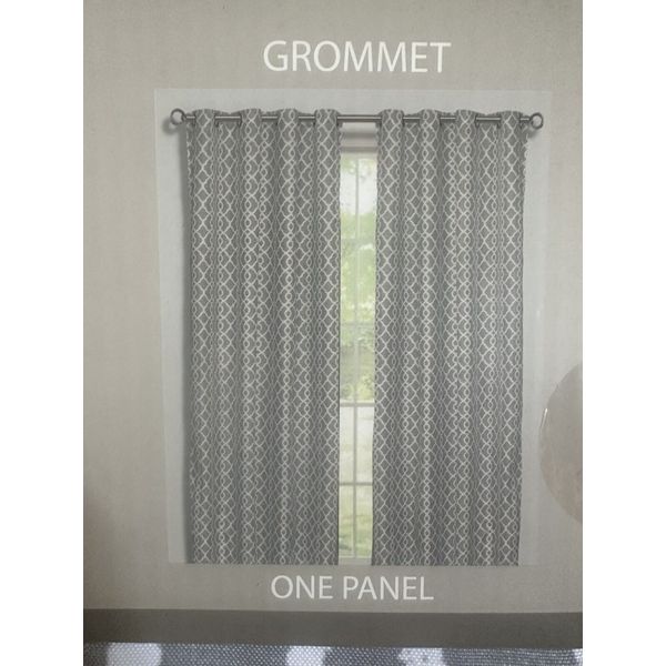54 x 84 Gray 100% Polyester Window Panel Light Filter