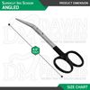 Supercut Iris Scissors 4.5″ Angled Dental Surgical Instrument German Grade