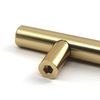 Zerniple Overall Length 300mm Brushed Brass T Bar Handle Pull Kitchen Cabinet Handle Solid Aluminum Alloy Drawer Wardrobe Pull Cupboard Knobs 192mm (2 Pieces)