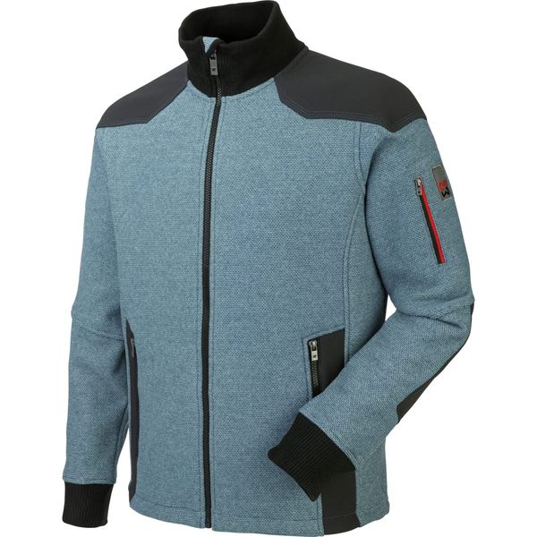 WÜRTH MODYF Fleecejacke Nature – Atmungsaktives Arbeitsfleece – perfekt für Handwerk, Werkstatt, Arbeiten im Freien, blau, Größe L