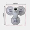 Flag Pole, 3 Suction Cups (White, Split Pipe: 13.0 inches (33 cm) [No.886]