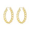 Philip Jones Gold Plated Link Hoop Earrings