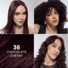 L'Oreal Paris Feria Multi-Faceted Shimmering Permanent Hair Color, 36 (Chocolate Cherry) Deep Burgundy Brown, Pack of 1 Hair Dye Kit