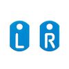 Radiography Tablet Markers L and R for Radiographers BLUE