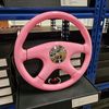 RAPTOR 15" PINK WOOD STEERING WHEEL