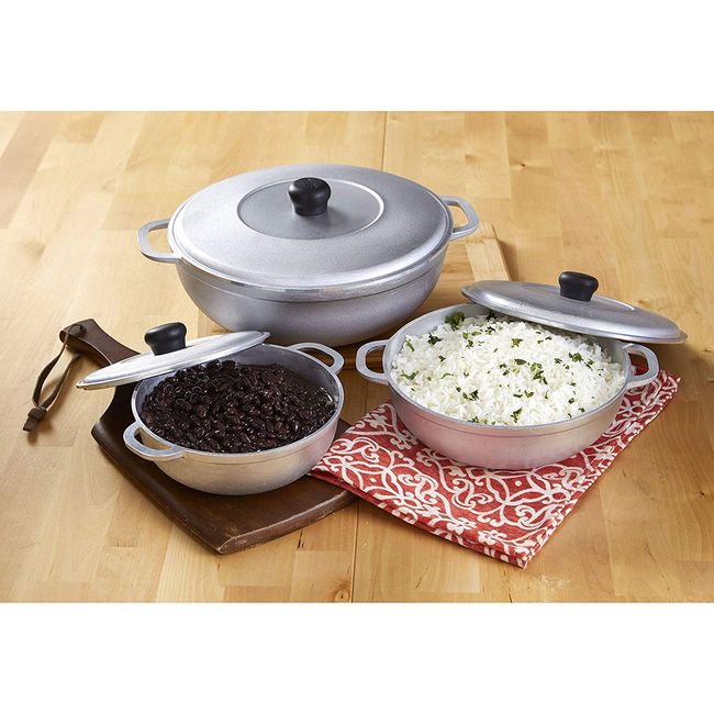 IMUSA Caldero 3-pc. Cookware Set, 30 cm. 24 cm. and 18 cm