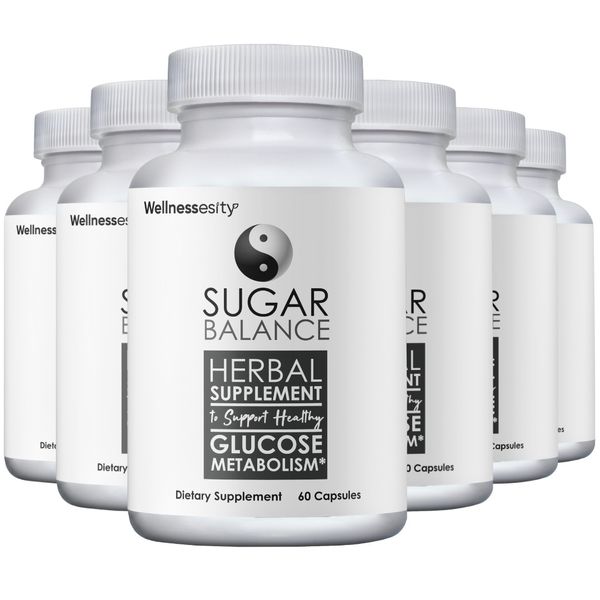 Sugar Balance Vegetarian Supplement -6 Bottles 360 Capsules
