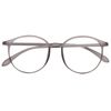Dollger Blue Light Reduction Glasses, Blue Light Reduction, Date Glasses, Stylish, PC Glasses, Round Glasses, 0.6 oz (17 g), Computer Glasses, Black, grey (grey marl)
