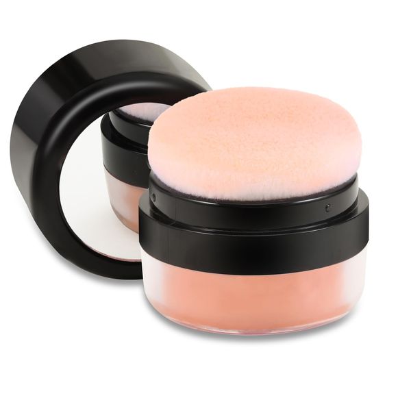 Apooliy Matte Blush Powder, hochpigmentierte Air Cushion Blush, Soft Fine Powder und Natural Blush Loose Powder mit Mushroom Puff und Mirror