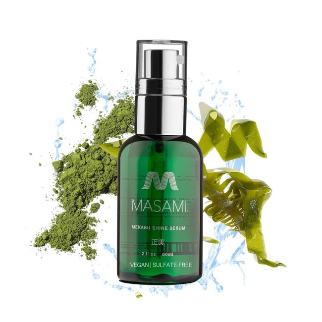 MASAMI Mekabu Hydrating Shine Serum | Sulfate Free | Paraben Free | Phthalate Free | Cruelty Free | Vegan | Salon Quality | Color Safe