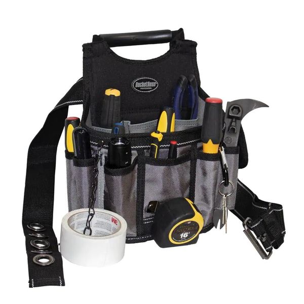 9" Utility Tool Belt Pouch with Adjustable Straps - Ideal Tool Storage Solution