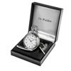 De Walden Son Engraved Pocket Watch with Cricketer Case in Gift Box