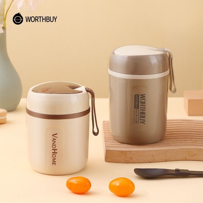 Portable Stainless Vacuum Insulated Lunch Box Jar Hot Food