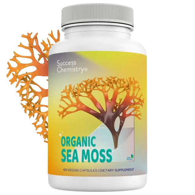 Organic Irish Sea Moss supplement capsules super immune support minerals for