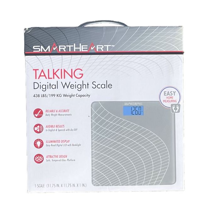 Smartheart Digital Talking Scale, 438 lbs