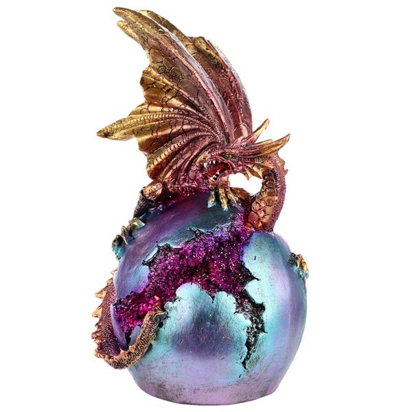 Puckator DRG503 Dark Legends LED Geode Fire Dragon Egg