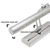 LED Bathroom Mirror Light Splash Proof Mirror Lamp Wall Light Pull Switch Adjustable Angle Chrome 5W Cool White ML13