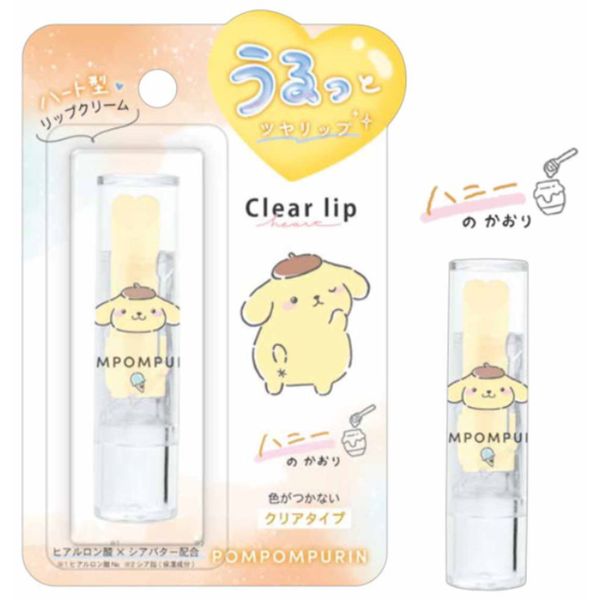 Sanrio Characters Clear Lip Pom Pom Purin Lip Balm Lipstick Beauty Cosmetics Makeup Makeup Dry Moisturizing Miscellaneous Goods Cute