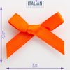 Italian Options Satin Craft Bows 100-Piece Pack, 3 cm Bow Width, Orange
