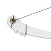 Microblading Line Marker Ruler, Eyebrow Bow Mapper Tool with Mapping Thread for Shaped Brows, Eyebrow Design Measure Tool Semi-Permanent Makeup for Mapping Precise Lines(Silver ruler)