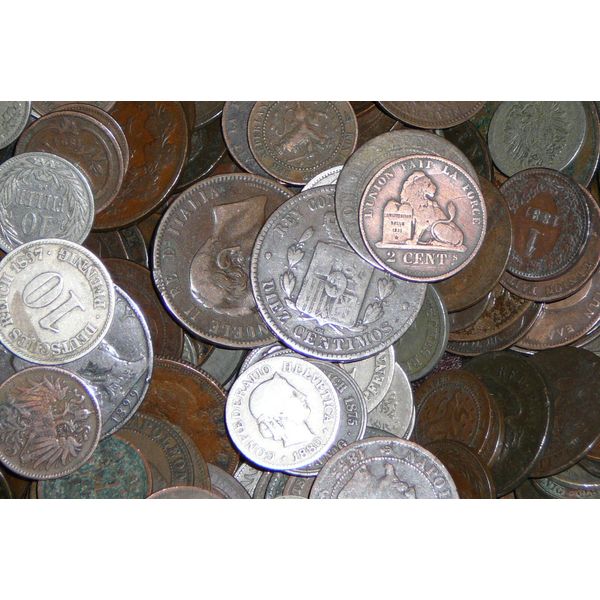 18 Different Foreign Coins all Dated in the 1800's   Free Shipping