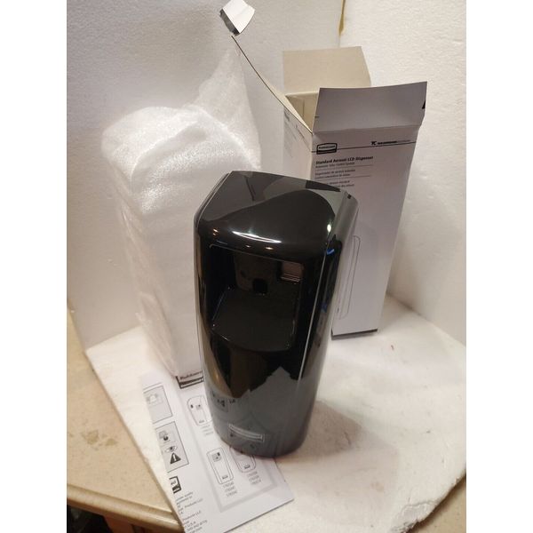 Rubbermaid Standard Aerosol LED Dispenser AUTOMATIC Odor Control - Black - New