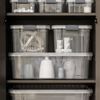 Superio Clear Storage Bins with Lids, 6 Pack- Plastic Storage Boxes - 22.7 Quart