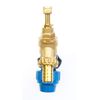 MDPE Compression Wall Plate Elbow (20mm) with 1/2" Brass Bib Tap & Hose Tail