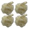 Bodylife Home Body Buffer, Puff, Exfoliating Bath & Shower Body Pouf, Scrunchie, Body Scrubber Cream 60g 4 Pack