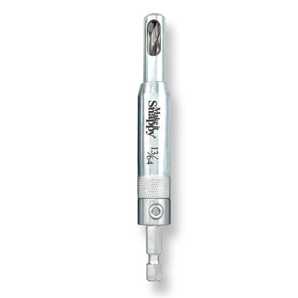 Snappy 13/64" Self-Centering Hinge Bit for #14 Screws 1/4" Hex USA Made