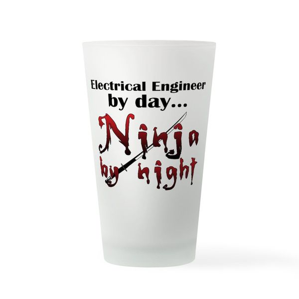 CafePress Electrical Engineer Ninja Pint Glass, 16 oz. Drinking Glass